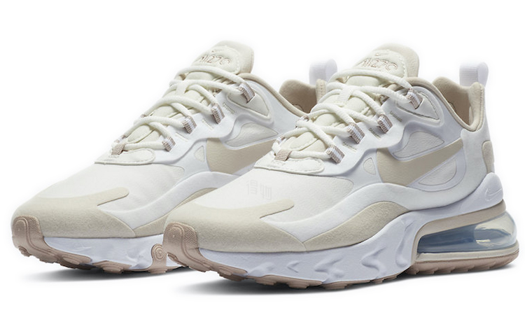 Женские кроссовки Nike Air Max 270 React (молочный) — фото 3