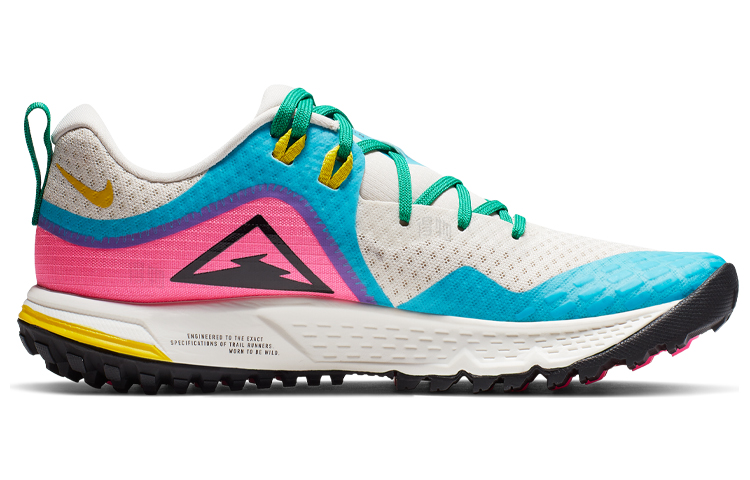 Женские кроссовки Nike Air Zoom Wildhorse 5 (бело-сине-розовые) — Белыйсинийрозовый — фото 2