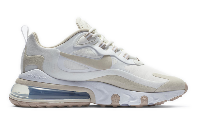 Женские кроссовки Nike Air Max 270 React (молочный) — фото 2