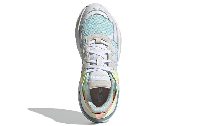 Женские кроссовки adidas neo Boujirun (сине-зеленые) — Синий / зелёный — фото 5
