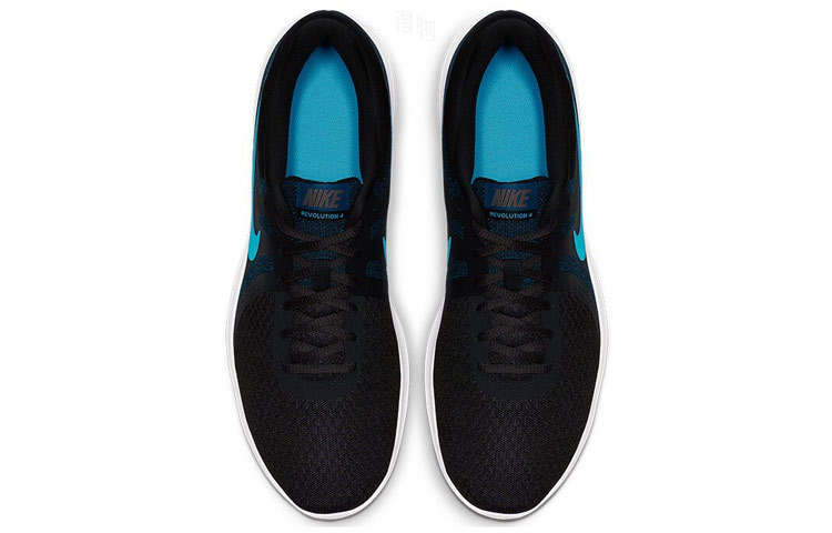 Мужские кроссовки Nike REVOLUTION 4 (черно-синий) — Чёрныйсиний — фото 4