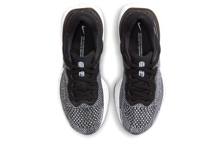 Женские кроссовки Nike Invincible Run 1 (черно-белые) — Чёрный / белый — фото 4