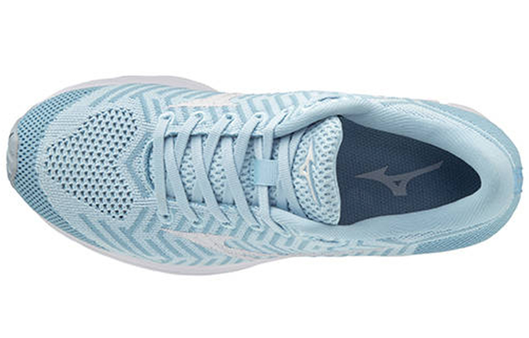 Женские кроссовки Mizuno Waveknit R2 (синие) — Синий — фото 3
