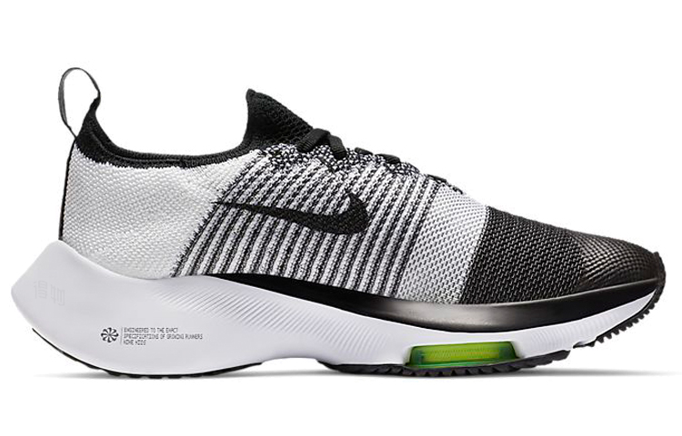 Женские кроссовки Nike Air Zoom Tempo FK (черно-белые) — Чёрный / белый — фото 2