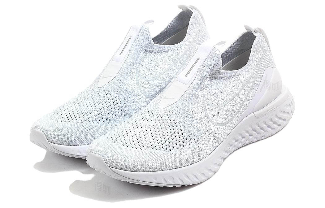Женские кроссовки Nike Epic React Flyknit (белые) — Белый — фото 3