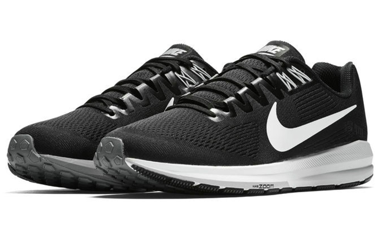 Мужские кроссовки Nike Zoom Structure 21 (черно-белый) — Чёрный / белый — фото 3