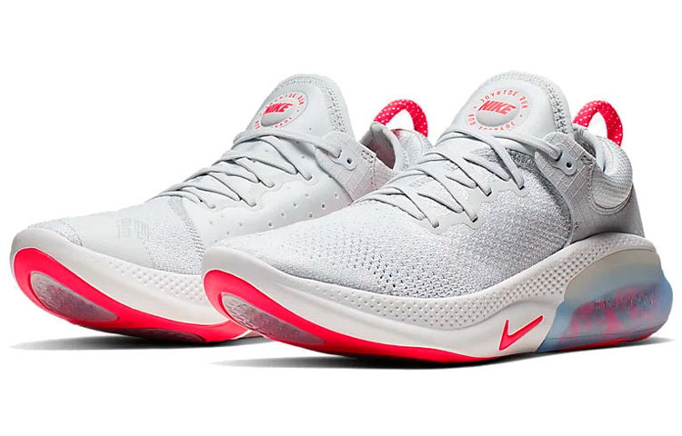 Мужские кроссовки Nike Joyride Run 1 (бело-красные) — 白金色/桃红色 — фото 2