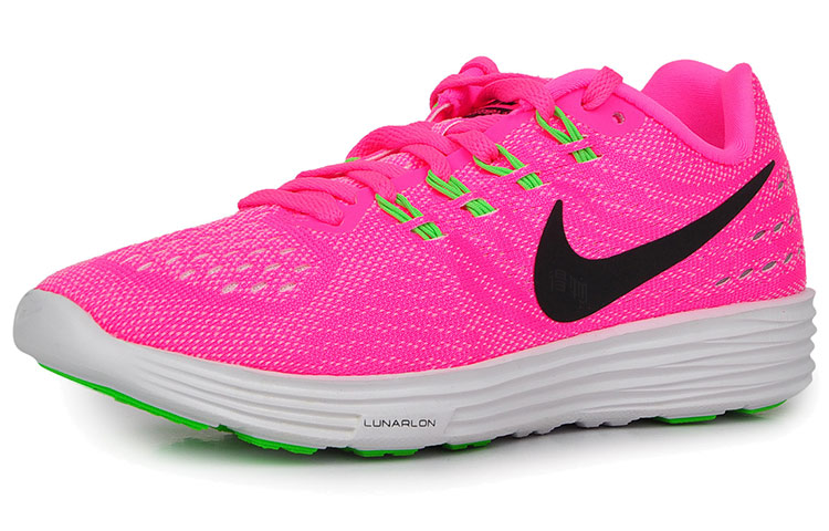 Женские кроссовки Nike LunarTempo 2 (розовый) — Розовый / зелёный — фото 3