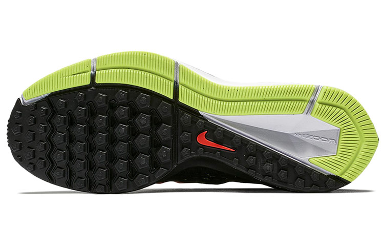 Мужские кроссовки Nike Zoom Winflo 5 (черный / красный / зеленый) — Чёрный / красный / зелёный — фото 6