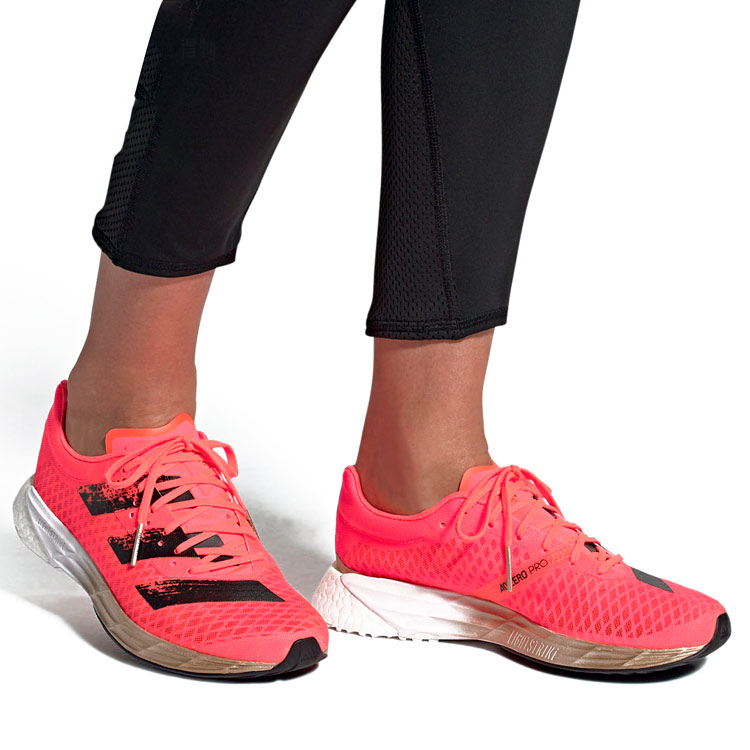 Женские кроссовки adidas (розово-черные) — Розовый / чёрный — фото 6