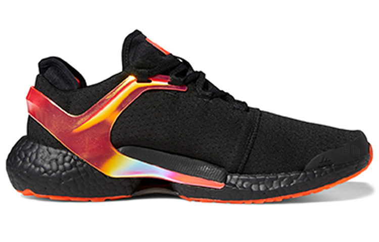 Мужские кроссовки adidas Alphatorsion Boost (черно-оранжевые) — Чёрныйоранжевый — фото 2
