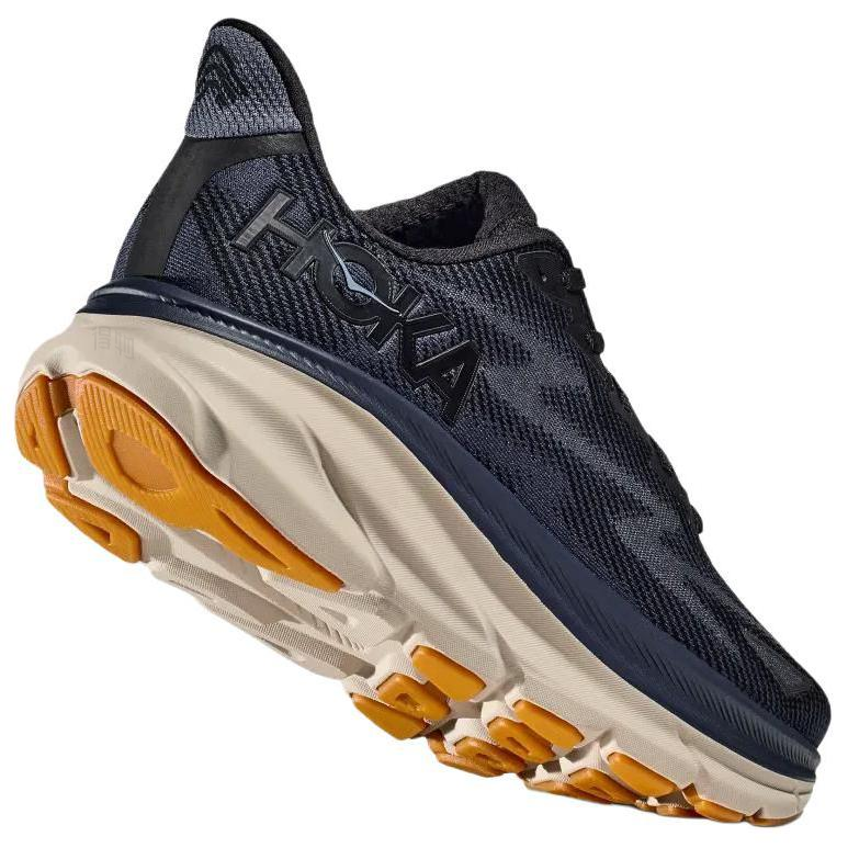 Мужские кроссовки HOKA ONE Clifton 9 (черно-коричневые) — фото 8