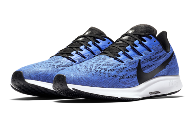 Мужские кроссовки Nike Pegasus 36 (синий / черный) — Синий / чёрный — фото 2