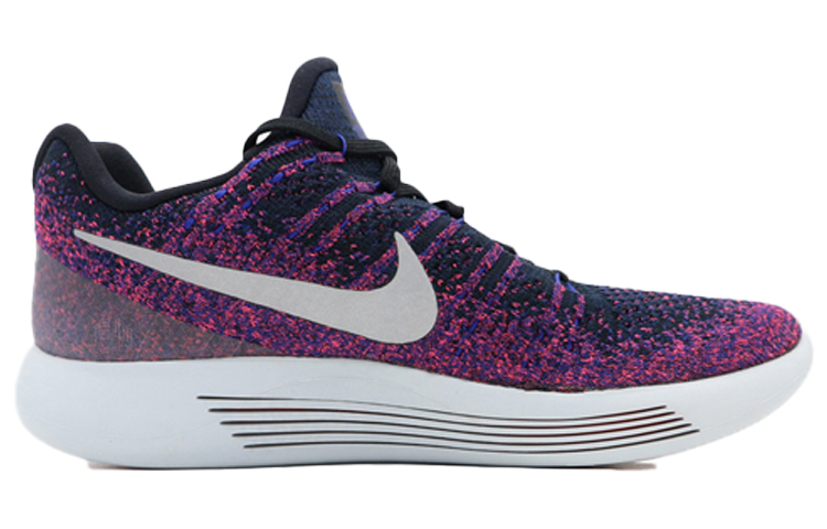 Мужские кроссовки Nike LunarEpic Flyknit 2 (сине-фиолетовые) — фото 2