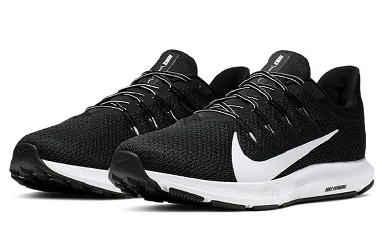 Мужские кроссовки Nike Quest 2 (черно-белые) — фото 3
