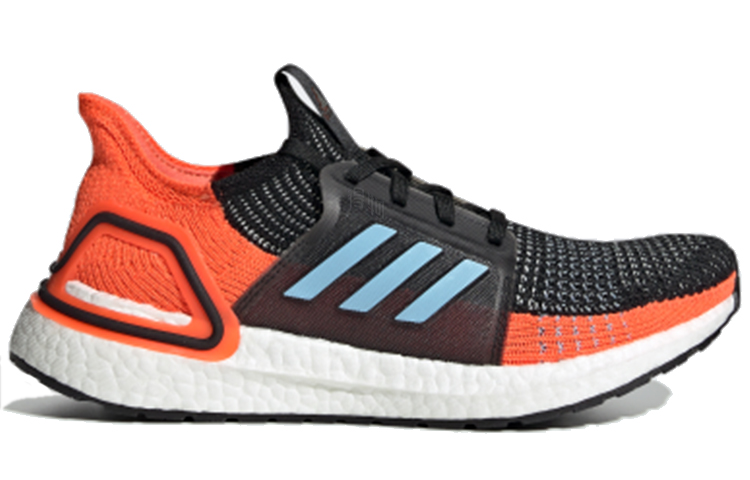 Женские кроссовки adidas ULT (черно-оранжево-синие) — Чёрный / оранжевый / синий — фото 2
