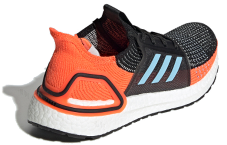 Женские кроссовки adidas ULT (черно-оранжево-синие) — Чёрный / оранжевый / синий — фото 3