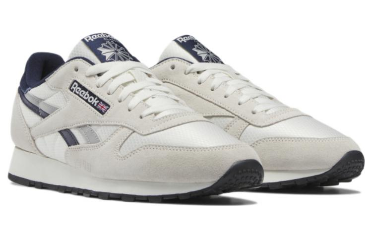 Кроссовки Reebok Classic Leather (серый / белый) — фото 3