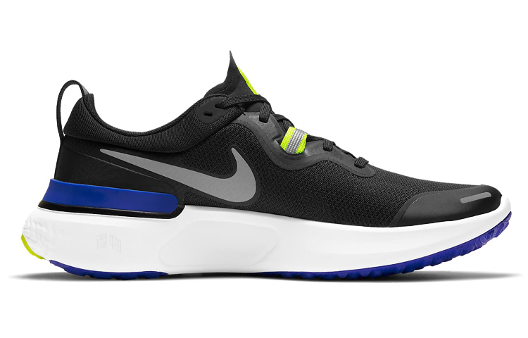 Кроссовки Nike React Miler 1 (черныйсинийзеленый) — Чёрныйсинийзелёный — фото 2