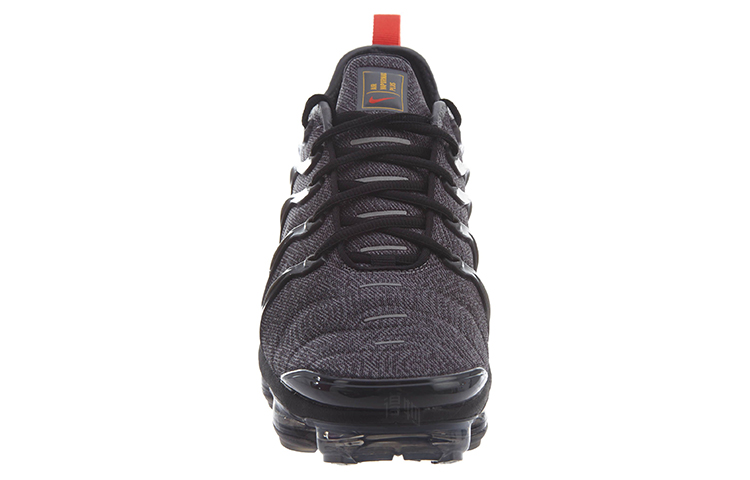 Мужские кроссовки Nike Vapormax Plus (темно-серый / красный) — Тёмно-серый / красный — фото 3