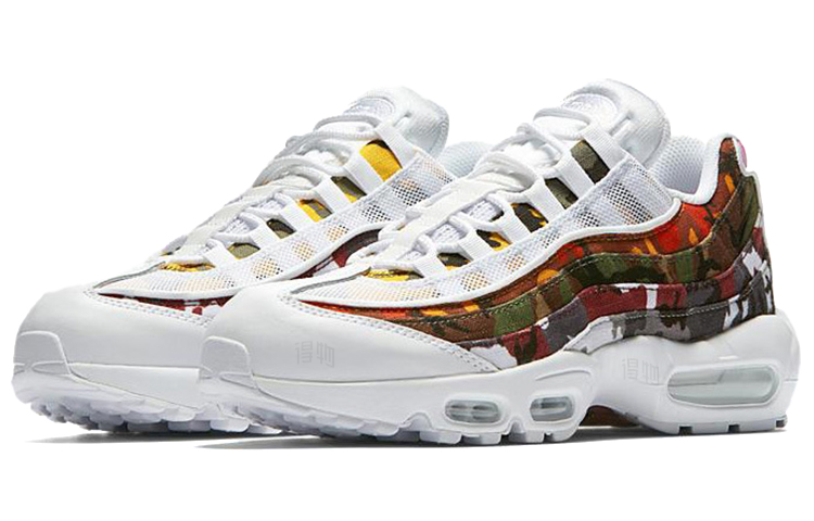 Кроссовки Nike Air Max 95 ERDL Party WHITE (бело-черно-сине-фиолетово-коричневые) — Белыйчёрныйсинийфиолетовыйкоричневый — фото 3
