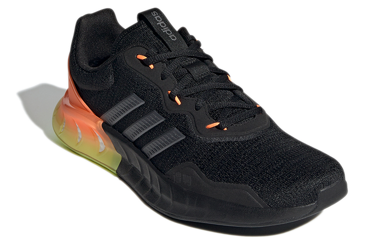 Мужские кроссовки adidas neo Kaptir Super (черно-оранжевые) — Чёрныйоранжевый — фото 3
