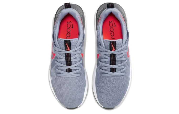 Мужские кроссовки Nike Legend React 2 (серый / красный) — фото 4