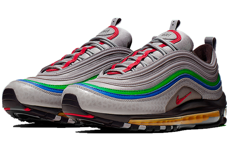 Мужские кроссовки Nike Air Max 97 (серо-зеленый) — фото 3