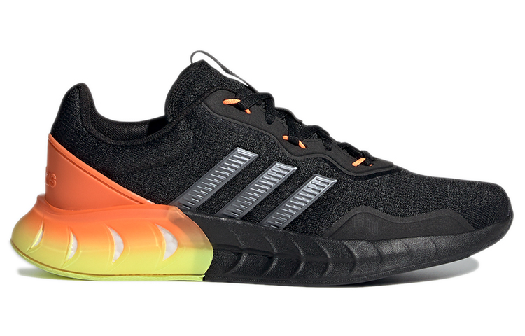 Мужские кроссовки adidas neo Kaptir Super (черно-оранжевые) — Чёрныйоранжевый — фото 2