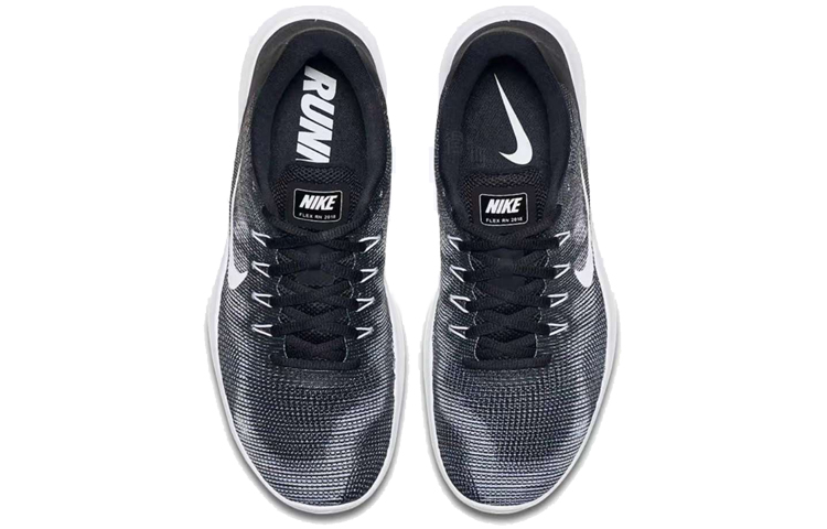 Мужские кроссовки Nike Flex 2018 RN (черно-серые) — Чёрныйсерый — фото 3