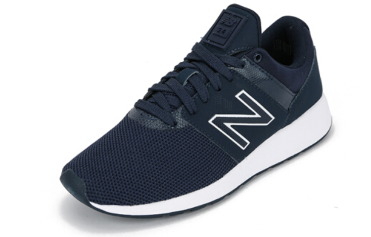 Женские кроссовки New Balance 24 (темно-синие) — Тёмно-синий / белый — фото 2