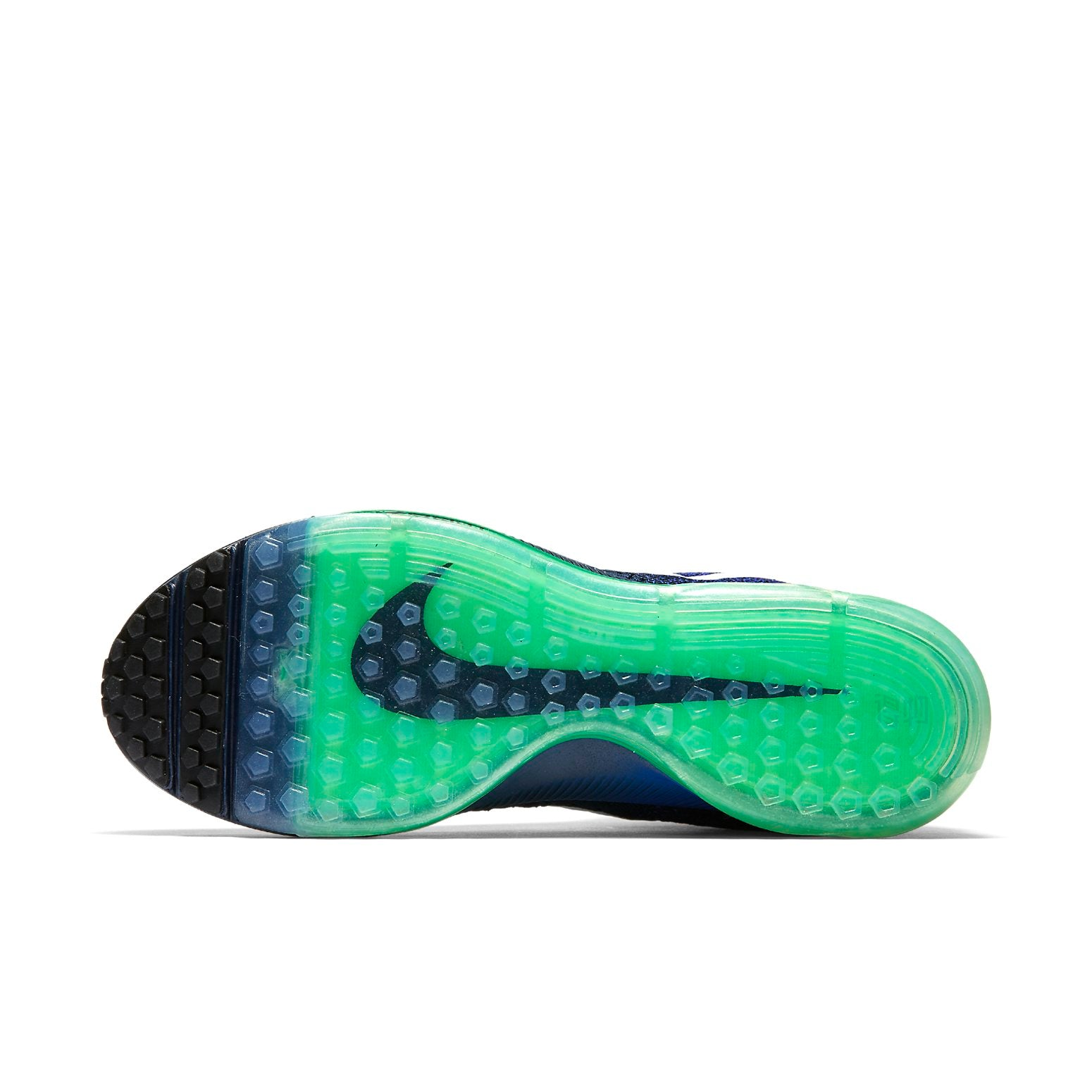 Мужские кроссовки Nike All Out Flyknit (черно-зеленые) — Чёрныйзелёный — фото 5