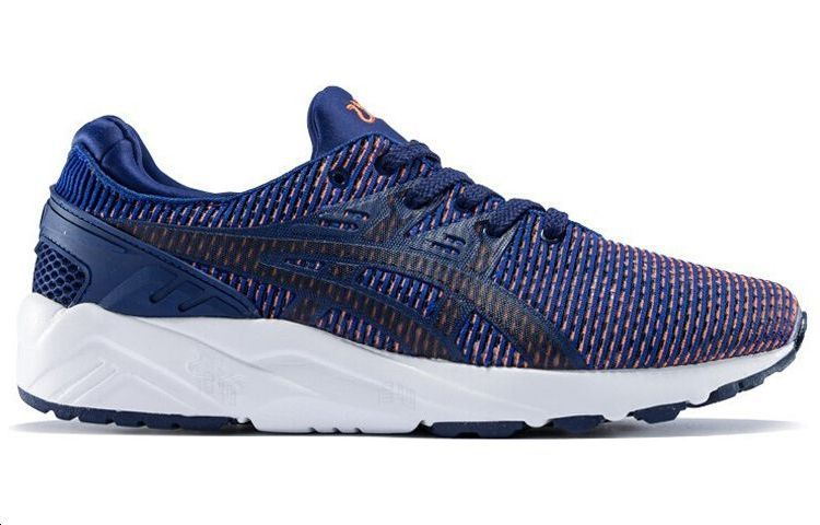 Кроссовки ASICS Gel-Kayano Trainer Evo (сине-оранжевые) — Синий / оранжевый — фото 2