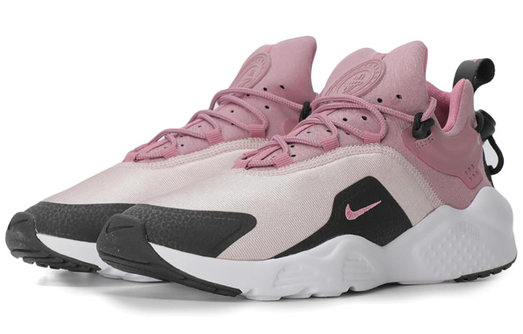 Женские кроссовки Nike Air Huarache (черно-розовые) — Чёрныйрозовый — фото 2