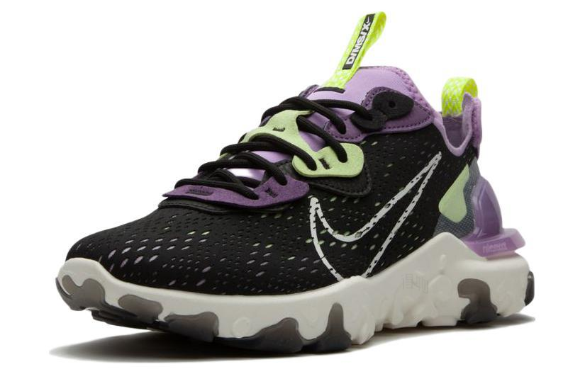 Мужские кроссовки Nike React Vision (черно-фиолетовые) — Чёрныйфиолетовый — фото 2