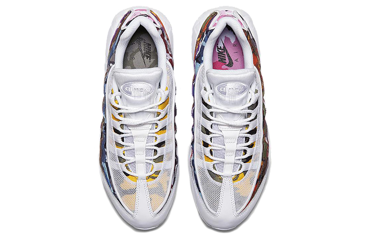Кроссовки Nike Air Max 95 ERDL Party WHITE (бело-черно-сине-фиолетово-коричневые) — Белыйчёрныйсинийфиолетовыйкоричневый — фото 4