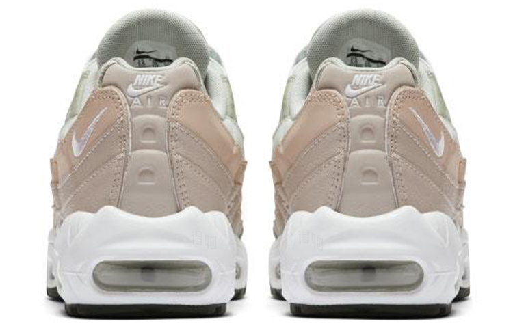 Женские кроссовки Nike Air Max 95 Moon Particle (бело-зеленые) — Белый / зелёный — фото 4