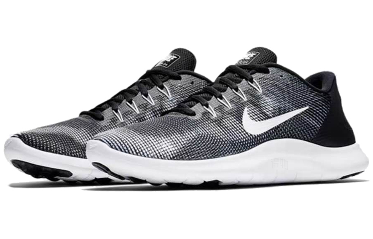 Мужские кроссовки Nike Flex 2018 RN (черно-серые) — Чёрныйсерый — фото 2