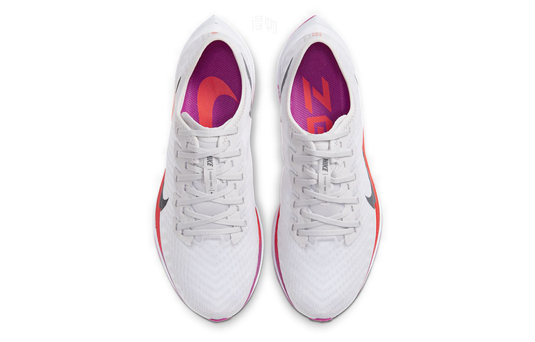 Женские кроссовки Nike Pegasus turbo 2 (бело-красные) — фото 5