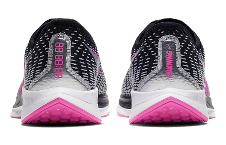 Женские кроссовки Nike Pegasus turbo 2 Rise (черно-серебряно-розовые) — фото 4