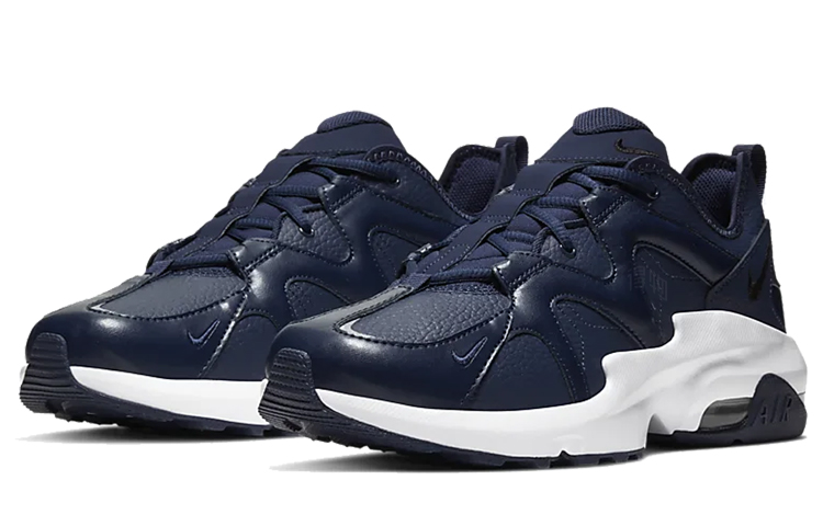 Мужские кроссовки Nike Air Max Graviton Leather (темно-синие) — фото 3