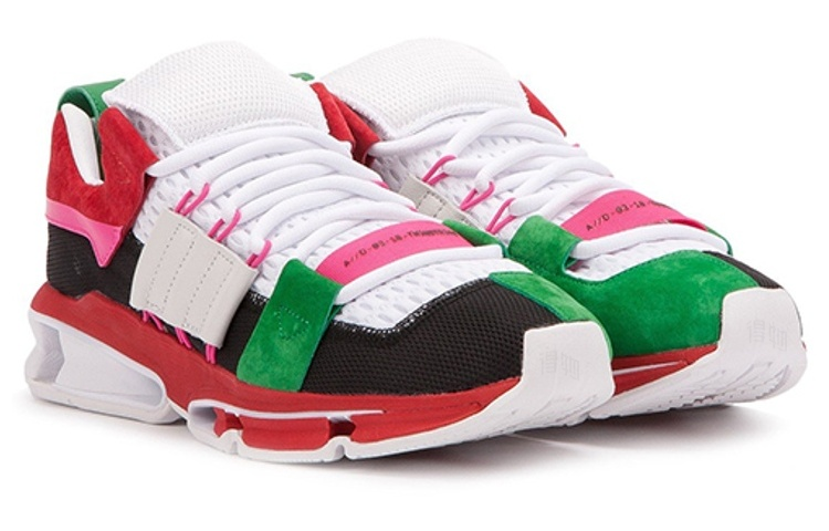 Мужские кроссовки adidas originals Twinstrike ADV (красно-зелено-черно-белые) — Красный / зелёный / чёрный / белый — фото 3