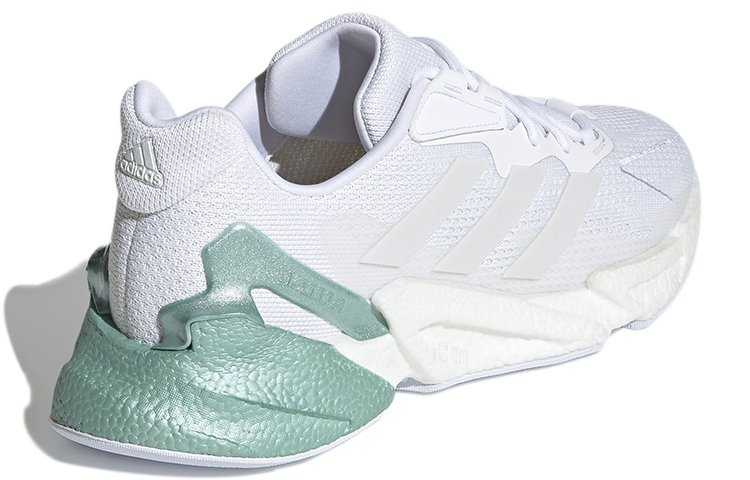 Мужские кроссовки adidas X9000l4 (бело-зеленые) — Белый / зелёный — фото 4