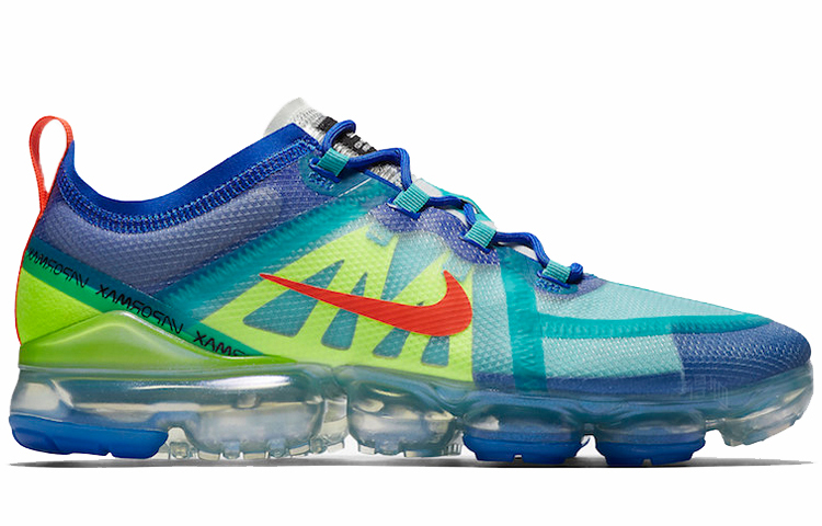 Мужские кроссовки Nike VaporMax 2019 (сине-зеленые) — фото 2
