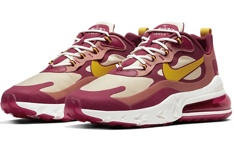 Мужские кроссовки Nike Air Max 270 React (красно-белые) — Красныйбелый — фото 3