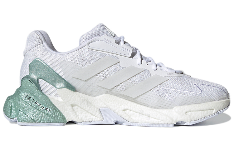 Мужские кроссовки adidas X9000l4 (бело-зеленые) — Белый / зелёный — фото 2