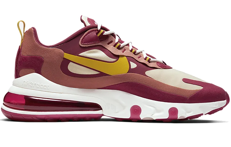 Мужские кроссовки Nike Air Max 270 React (красно-белые) — Красныйбелый — фото 2