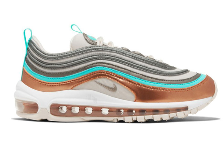 Женские кроссовки Nike Air Max 97 (медный) — 铜/绿 — фото 2