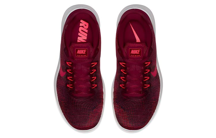 Женские кроссовки Nike Flex 2018 RN (красно-белые) — фото 3