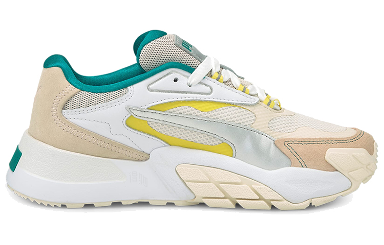 Женские кроссовки PUMA Hedra (бело-бежевые) — фото 2